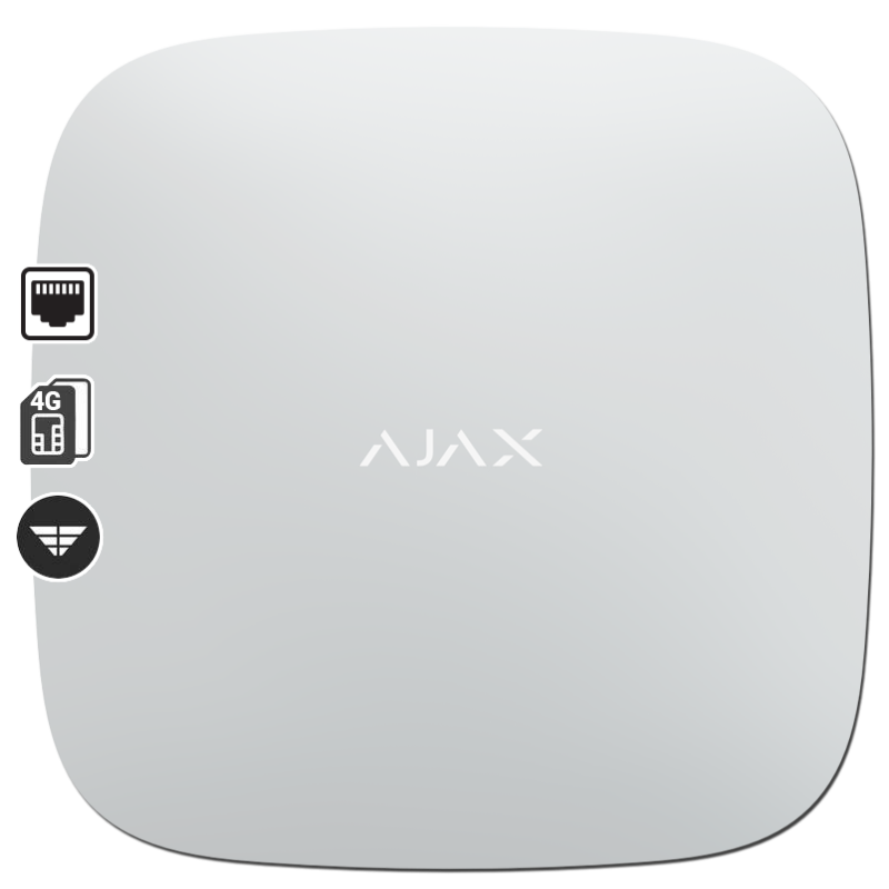 AJAX HUB 2 (4G) – Κεντρική Μονάδα Συναγερμού με Φωτοεπιβεβαίωση και 4G LTE