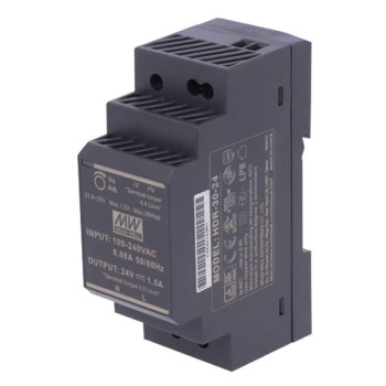 Mean Well HDR-30-24 Τροφοδοτικό Ράγας DIN 24V DC 30W
