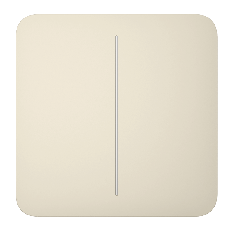 AJAX - LIGHT CORE (2-GANG) – Διπλός Φωτιζόμενος Διακόπτης Αφής Smart Home