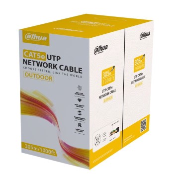 DAHUA DH-PFM920-5EU-Black – CAT5e UTP Καλώδιο Δικτύου Εξωτερικού Χώρου 305m