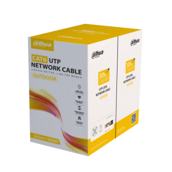 DAHUA PFM920-6UN Black – UTP Καλώδιο Δικτύου CAT6 Εξωτερικού Χώρου 305 μέτρων