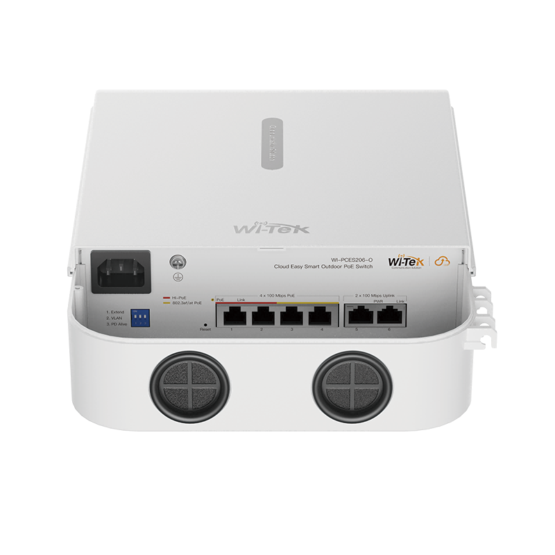 WI-TEK WI-PCES206-O Outdoor Cloud Managed PoE Switch 6 Θυρών