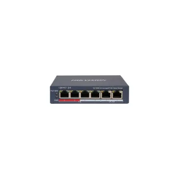 HIKVISION DS-3E0106P-E/M Fast Ethernet PoE Switch 6 Θυρών