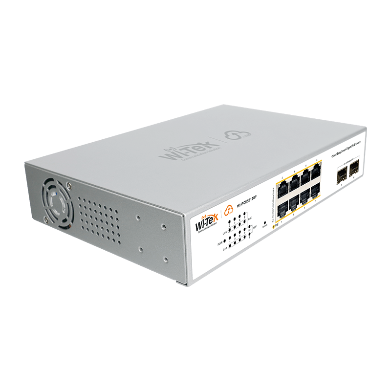 WI-TEK WI-PCES310GF V2 Cloud Managed Gigabit PoE+ Switch 8 Θυρών με 2 SFP Uplink