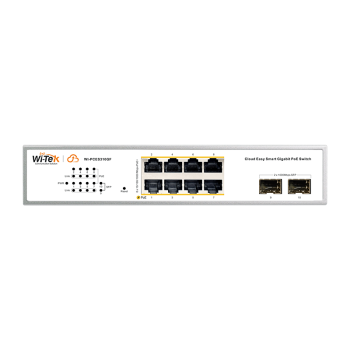 WI-TEK WI-PCES310GF V2 Cloud Managed Gigabit PoE+ Switch 8 Θυρών με 2 SFP Uplink