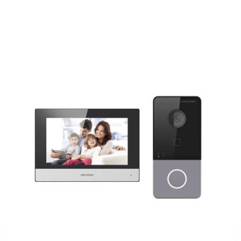 HIKVISION DS-KIS603-P(C) Kit Θυροτηλεόρασης IP με Wi-Fi & Οθόνη 7”