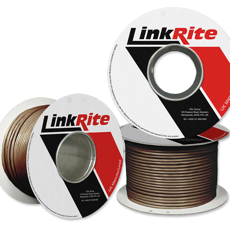 CQR CAB4/100BR Καλώδιο Συναγερμού 4 × 0.182mm² Επικασσιτερωμένου Χαλκού Καφέ 100m