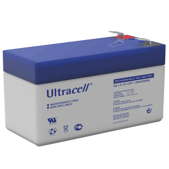 ULTRACELL UL1.3-12 Μπαταρία Μολύβδου 12V 1.3Ah