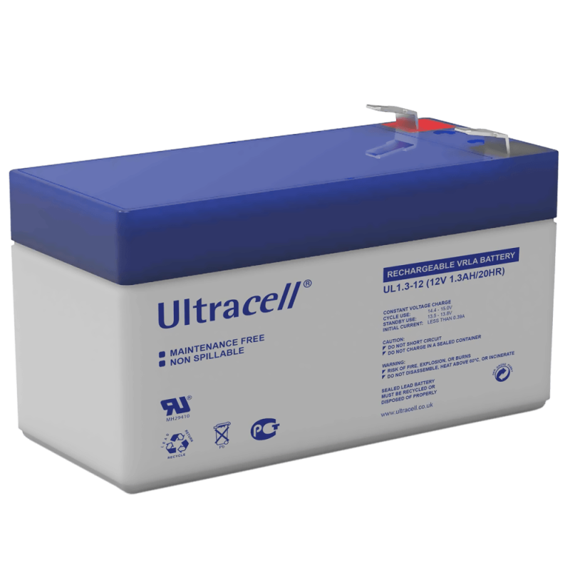 ULTRACELL UL1.3-12 Μπαταρία Μολύβδου 12V 1.3Ah