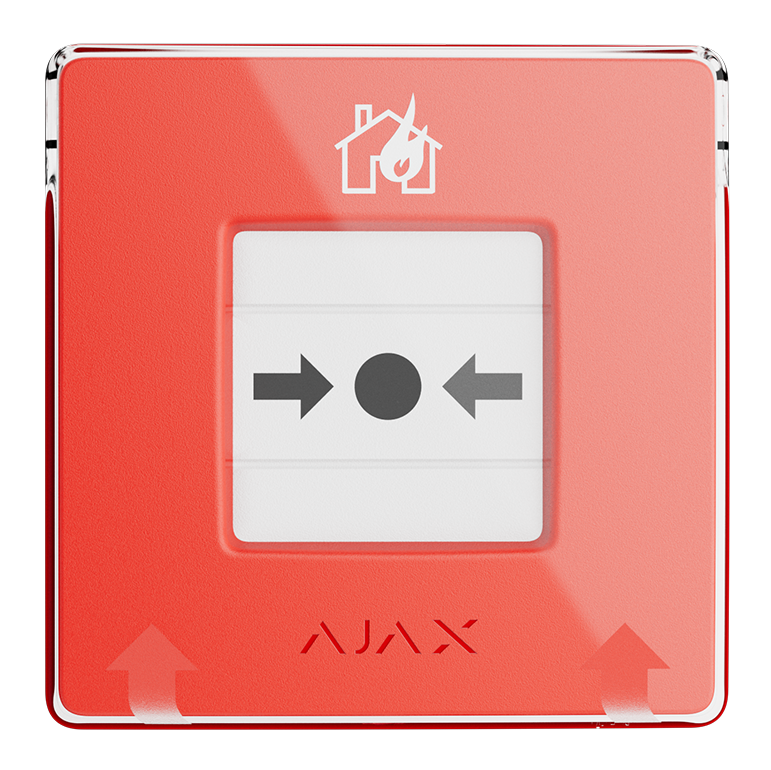AJAX Manual Call Point (Red) Ασύρματο Μπουτόν Αναγγελίας Πυρκαγιάς