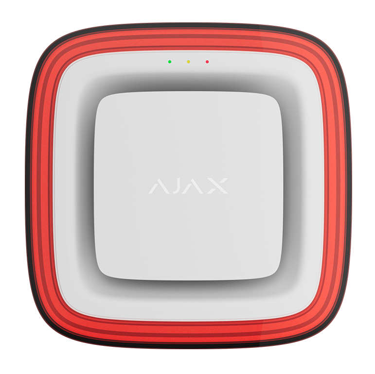 AJAX EN54 FireProtect (Sounder/VAD) Ασύρματη Σειρήνα Πυρανίχνευσης με Οπτική Ειδοποίηση