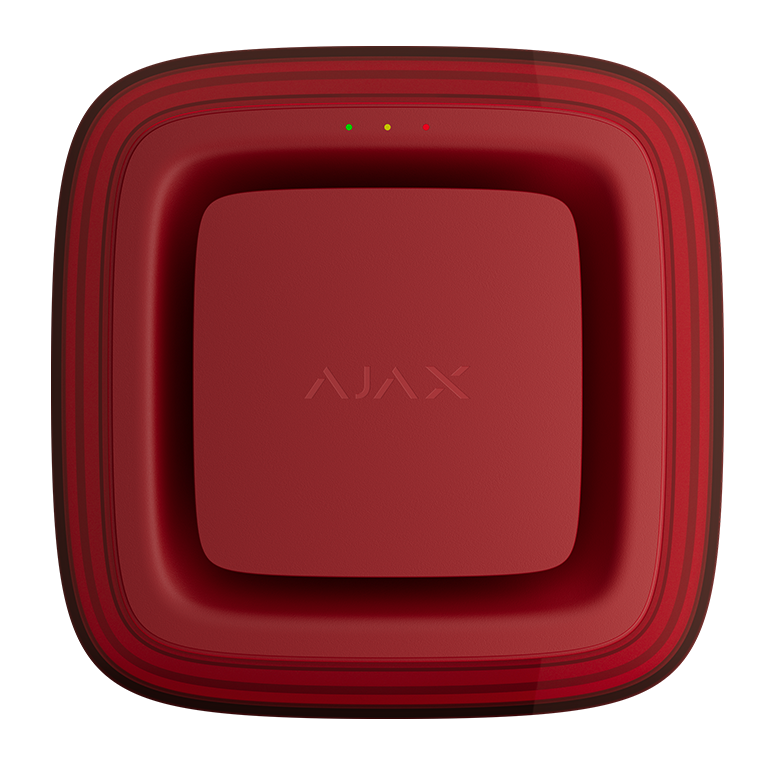 AJAX EN54 FireProtect (Sounder/VAD) Ασύρματη Σειρήνα Πυρανίχνευσης με Οπτική Ειδοποίηση