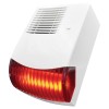 BS-3/R - Εξωτερική Ενσύρματη Σειρήνα 124dB με Κόκκινο Flash LED