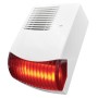 BS-3/R - Εξωτερική Ενσύρματη Σειρήνα 124dB με Κόκκινο Flash LED