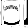 CQR SO/PICCOLO/WR/G3 - Εσωτερική Σειρήνα με Κόκκινο Flash LED Grade 3