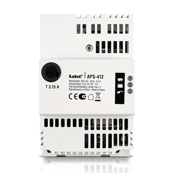 SATEL APS-412 - Τροφοδοτικό Backup 12V DC / 4A για Συστήματα Ασφαλείας