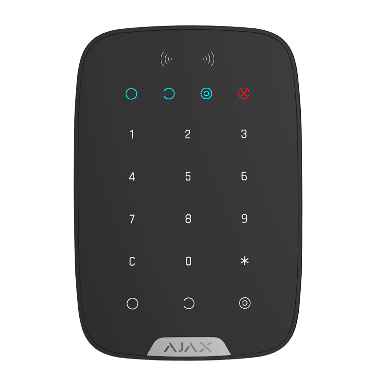 AJAX KeyPad Plus – Ασύρματο Πληκτρολόγιο Αφής με ενσωματωμένο Proximity Reader
